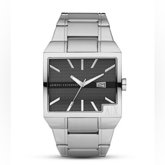 A/X Armani Exchange Other - AX ARMANI EXCHANGE Square Stainless Steel Watch, 43 Mm